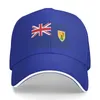 Casquettes de baseball Drapeau des îles Turques et Caïques Casquette de baseball unisexe pour hommes et femmes Chapeau de papa réglable Sandwich Bill