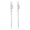 Kolczyki Dangle Temperament Trend Long Tassel Big Rhinestone for Women Crystal Fashion Jewelry Akcesoria Hurtowe