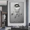 Enastående visuella effekter duk målning metallfigur staty affischer och skriver väggbilder för vardagsrum heminredning 240129