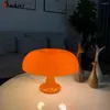 Table Lamps Led Mushroom Lamp Touch Dimming Minimalist Night Light Bedside Acrylic Side For Korean Room Decor Lampara