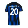 23 24 LUKAKU Fußballtrikot BARELLA INTERS DZEKO MILANS LAUTARO VIDAL J. CORREA 23 24 Fußballtrikot CALHANOGLU GAGLIARDINI Herrentrikot Gelb 3. Kinderausrüstung