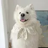 Vêtements pour chiens Écharpe triangulaire pour animaux de compagnie pour petits chiens de taille moyenne Golden Retriever Samoyed Shiba Inu Bandana mignon