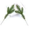 Fleurs décoratives 5 pièces arbre de noël plantes artificielles branches de pin accessoires bricolage année décorations de fête ornements de mariage cadeaux pour enfants