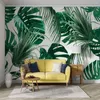 Sfondi personalizzati personalizzati sfondi 3d murale pianta tropicale foglia soggiorno decorazione murale