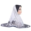 Vêtements ethniques 20pcs Femmes musulmanes Hijab Imprimer Amira Head Foulard Wrap Turban Islamique Foulard Tirez sur prêt à porter des casquettes de châle Niqab