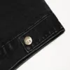 有名なメンズデニムジャケットメンメン高品質のカジュアルコートブラックファッションスタイリストジャケットアウターサイズS-XL
