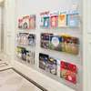 Akryl Bildbok Display Stand Bookhelf Childrens Wall Behind the Door Reading Magazine Storage Hanging 240125