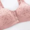 Soutien-gorge complet, grande taille, Lingerie pour femmes, fil de coton, fermeture frontale gratuite, Bralette respirante, Sport doux, sous-vêtements fins sans couture