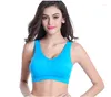 Bras S-6XL Women Sports Bra Fitness Running Vest Gym Workout Underwear Padded Crop Tops Female Plus Size Sleep Brassiere Push Up