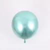 Décoration de fête 5pcs 18 pouces Chrome Ballons Métallique Hélium Globos Anniversaire Décor Boule Géante Pour Chaînes De Ballon De Mariage De Mariée Brillant
