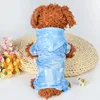 Hundkläder 2024 Summer Fashion Cool Teddy Pet Clothes Shirts Hooded Puppy Sun Protection Cat Block Jacketkläder för små hundar