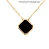 Designer Van Clover Necklace Cleef Four Leaf Clover Necklace Designer stor blommig Fourleaf Clover Necklace Van Luxury Brand Fourleaf Clover Pendant Necklace High