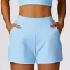 Shorts ativos AI Casual Sports Threaded Versátil Secagem Rápida Yoga Running Fitness Para Mulheres