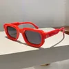 Occhiali da sole KAMMPT Vintage Rettangolo Uomini 2024 Moda Retro Originale Colore Della Caramella Occhiali Donne Trendy Brand Design UV400 Shades