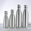 Butelki z wodą butelkę ze stali nierdzewnej 1 litrowe przedmioty napój do sportowych kubków podróżniczych 500 750 1000 ml