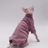 Hairless Cat Clothes Warm and Soft Four-Legged Hoodie for Sphynx Cats for Autumn and Winter for Devon Rex Cornish 240130