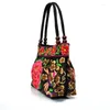 Evening Bags Original Ethnic Style Canvas Embroidered Women's Bag Handheld Small Embroidery Handbags For Women Purses And