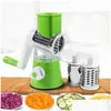 Fruit Vegetable Tools Manual Cutter Slicer Kitchen Roller Gadgets Tool Chopper Round Graters Potato Carrot Cheese Shredder Drop De Otdar