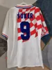 Retro Klasik Hırvatistan 98 Futbol Formaları Bilic Simic Boban Suker Prosinecki Milli Takımı 1998 Retro Futbol Gömlek