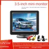 3,5 inch kleuren TFT LCD-achteruitkijkmonitor Parkeerachteruitkijkspiegel met 2CH video-ingang