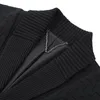 Pulls pour hommes printemps automne classique veste tricotée épaissie noir décontracté lâche beau pull cardigan vestes vêtements masculins