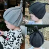 Berets nishine crianças elf chapéu infantil criança outono inverno malha bonés para bebê beanie spire boné pogal adereços presentes
