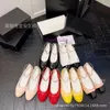 Designer Sandal Chaneles Loafer Chaussures Summer Little Chain Feet Ring Mary Jane Ballet Chaussures Princesse Single Shoes Fairy Le cuir chaussures