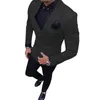 Herenkostuums Klassiek Mode Pak 2-delig Double Breasted Notch Revers Blazer Jas Tux Broek Bruiloft (Jas Broek)