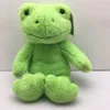 Kawaii 40cm Green Frog Plush Toys Stuffed Animals Doll Baby Kids Children Girls Boys Adults Birthday Gifts Home Desk Room Decor 240123