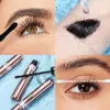 12PCS Mascara 4D Jedwabny włókno Mascara Czarna wodoodporna objętość odporna na smugowanie zwijania rzęs przedłużanie rzęs 240131