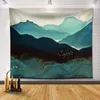 Tapestries Customized Tapestry Nordic Ins Background Cloth Bohemia Decorative Wall Mandala Sunset Mountain Painting For Room