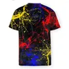 Heren T-shirts Inkjet Design Polyester 3D-print Shirt Buitensporten Sneldrogende kleding Losse straat-T-shirts