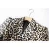Spring Autumn Customized Fabric Quality Prise Price Women Classic Leopaard Priting Slim Street Blazers Female Jackets 240129