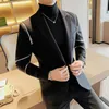 Men Slim Fit Casual Suit Jacket Wedding Business Dress Blazer Banquet Singer Stage Men Clothing Zipper Decoration Tuxedo 240125