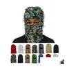 Party Hats Clava Camo Knitted Trending Ski Masks Wind Proof Winter Premium One Size Yeat Shiesty Died Mask Beanie Cap 0110 Drop Deli Dh9Lw