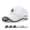 Мячовые кепки, мужская сетчатая бейсболка, дышащая летняя шляпа для папы, уличные рыбацкие шапки Bone Gorras Snapback Trucker