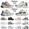 2024 Runner 7 7,0 7,5 77,0 Schuhe Herren Damen Loafer Designer-Sneaker Triple S Track LED Schwarz und Weiß Rosa Lila Beige Luxus-Plattform-Trainer Läufer Tennis