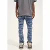 Men's Jeans High Street Hole Ripped Distressed Jeans for Mens Vintage Slim Denim Korean Fashion Hip Hop Design Casual Trousers Streetwear YQ240205