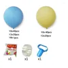 Feestdecoratie 123 stks/set Macaron Blauw Geel Pastel Ballonnen Boog Set Baby Douche Verjaardag Bruiloft Ballon Achtergrond Decorbenodigdheden