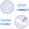 0.5mm Uitwisbare Pen Set Blauw Zwarte Inkt Vullingen Staven Magic Gel Wasbaar Handvat School Kantoorbenodigdheden Levert