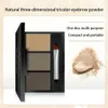 10 ~ 30 st Colors Eyebrow Powder Palette Lätt att bära vattentät smink Eye Shadow med Brush Professional Eye Brow Enhancer 240124