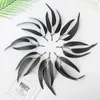 Flores decorativas 20 pçs plantas artificiais folhas de eucalipto folha de salgueiro preto para o natal casamento decoração de casa diy artesanato grinaldas