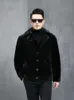 MENS HELA Mink Suit Collar Velvet Grade Imitation Fur Coat Designer Me7i