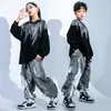 Stage Wear Hip Hop Kids Fashion Clothes Boys Street Dance Practice Long Sleeves Tops Pants Suit Girls Jazz Performance Costume BL11847