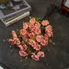 Kwiaty dekoracyjne 6 kawałków wysokiej jakości Flower Flower sztuczny dla domu fałszywy estetyczny dekoracje pokoju słodkie dekoracje stołowe