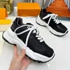 Women Lengthened High Casual Height Sole Designer New Wear Shoes Athletic 5cm Louiis Increase Thick 2024 Run55 Trainer Quality Sport Sneaker Shoe Da3i