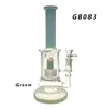 Bong/Rig/Bubbler in vetro con narghilè Altezza: 11 pollici con percloro e ciotola in vetro GB083 (4 colori)