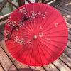 Paraplyer oljat papper paraply fällande trä regn kvinnor dekor transparent blomma kinesiska japan parasol