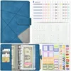 Budget Planner 2024 Cash Envelope Savings Money 6 Holes Binder For Financial Management A6 Loose-leaf Notebook