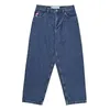 Y2K Golf Trap Wang Jeans för män streetwear baggy broderi denim Leisure Simple Cargo Pants Women Mujer 240125